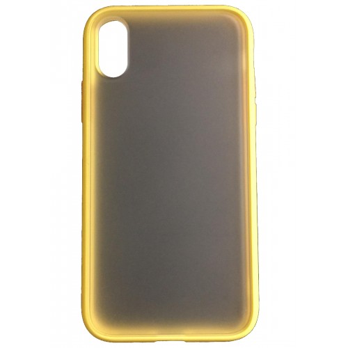 iPhone X/XS Smoke Transparent Twotone Yellow